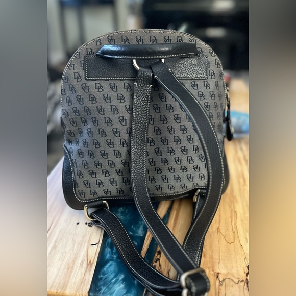 Dooney & Bourke Black and Gray Signature Monogram Backpack main image 6